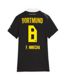 Borussia Dortmund Felix Nmecha #8 Maglia Gara Trasferta Repliche 2026-27 Donna Maniche Corte Borussia Dortmund Felix Nmecha #8 Maglia Gara Trasferta Repliche 2026-27 Donna Maniche Corte